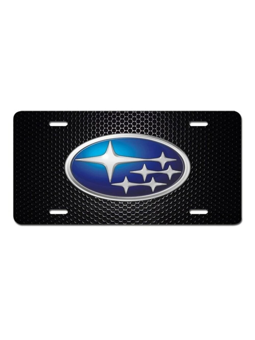 Black Subaru Vehicle License Plate Outback WRX BRZ Ascent Art Novelty Car Auto